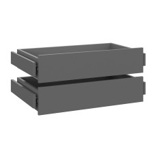 Комплект из 2-х ящиков для шкафа Тивина 1600 / 1200 / 800 графит серый